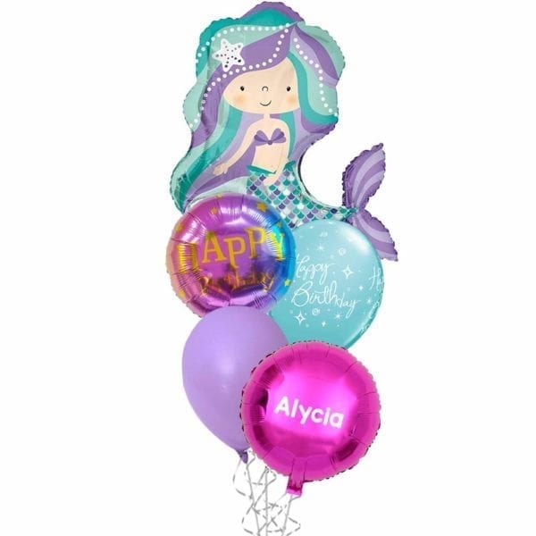 Mermaid-Pearl-Birthday-Balloon-Bouquet