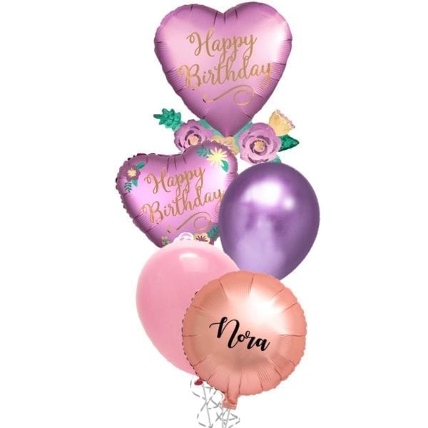 Satin-Lux-Floral-Birthday-Balloon-Bouquet