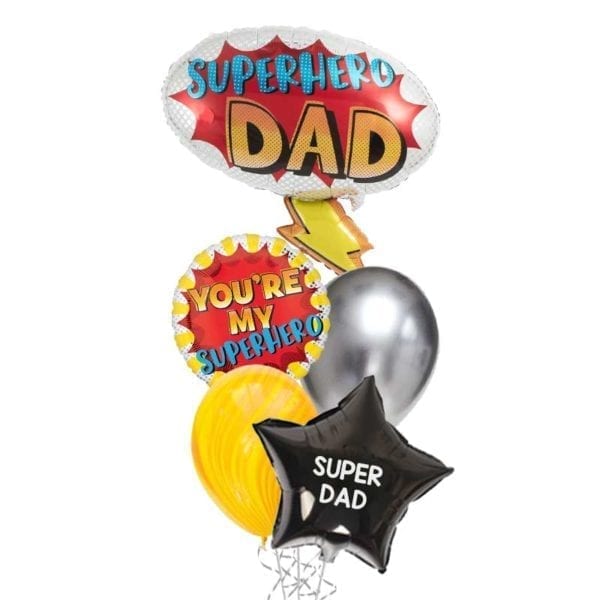 Superhero Dad Forever Balloon Bouquet