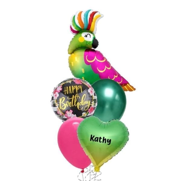 Tropical-Parrot-Balloon-Bouquet