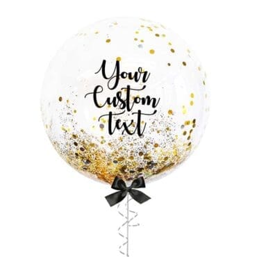 24in Gold Mix Confetti Customize Balloon