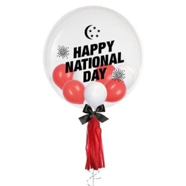 24in National Day bubble with Mini Balloons