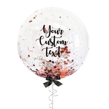 24in Rose Gold Mix Confetti Customize Balloon