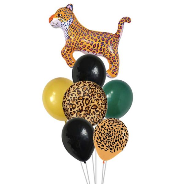 Leopard Jungle XL Balloon Cluster