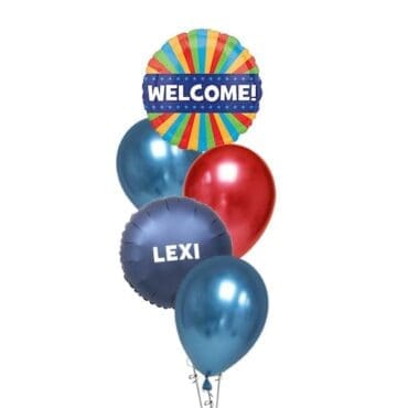 Welcome-Red-Blue-Layer-Balloon-Bouquet