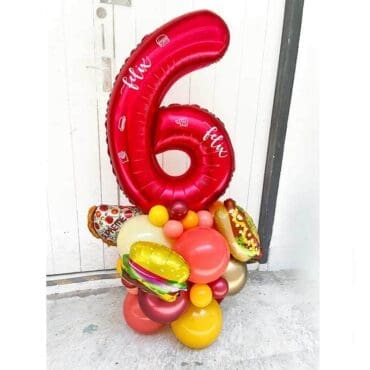 Fast Food Burger Pizza Centerpiece