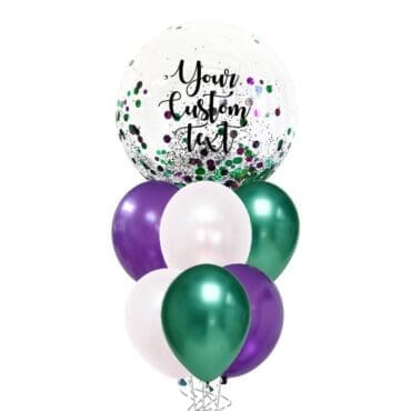 Green Purple Mix Confetti Giant Bouquet