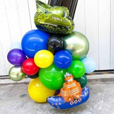 Transport-Vehicles-Digit-Balloon-Column-Centerpiece2