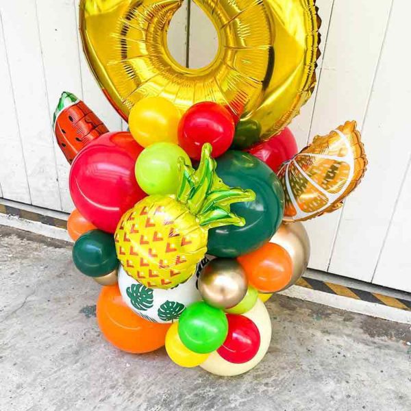 Tropical-Fruits-Digit-Balloon-Column-Centerpiece-2