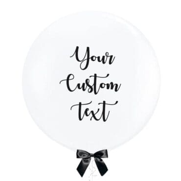 36 inch Jumbo latex balloon clear personalized