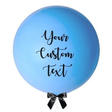 36 inch jumbo balloon baby blue personalized