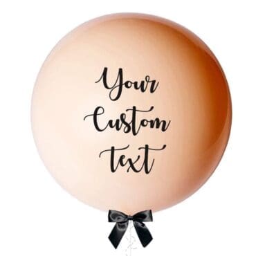 36 inch jumbo balloon beige personalized
