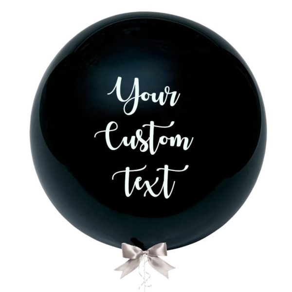 36 inch jumbo balloon black personalized