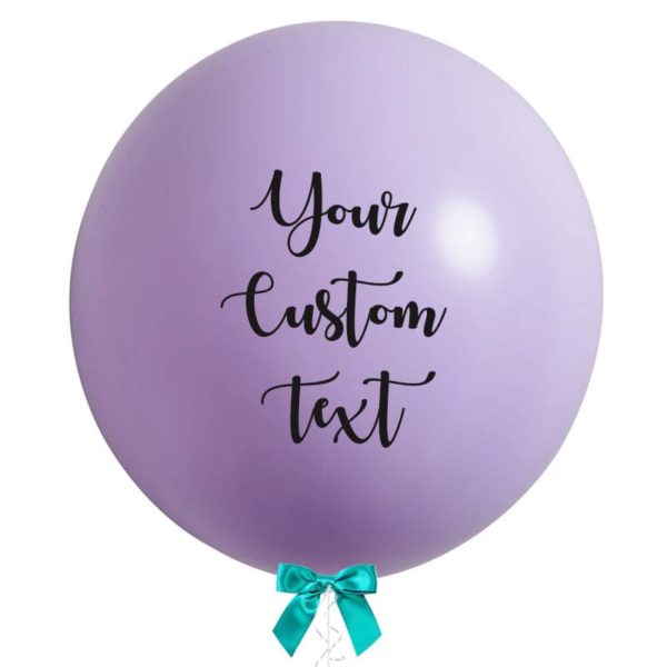 36 inch jumbo balloon lilac personalized