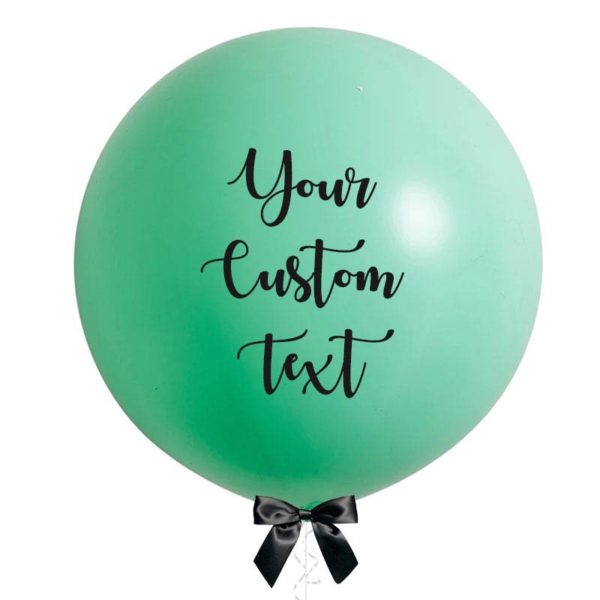 36 inch jumbo balloon pastel green personalized
