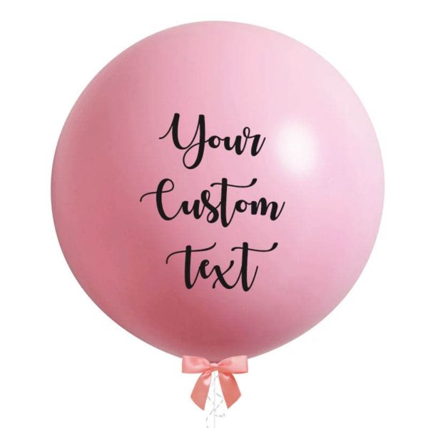 36 inch jumbo balloon pink personalized