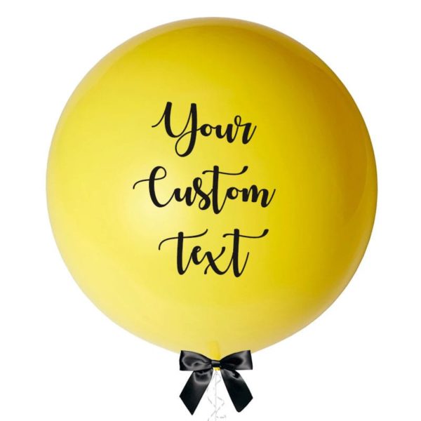 36 inch jumbo balloon yellow personalized