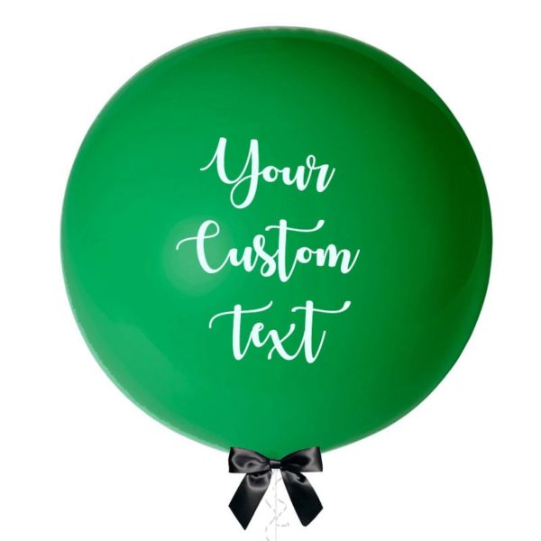 36 inch jumbo helium balloon green personalized