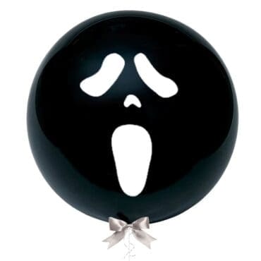 36 inch jumbo balloon ghost face black