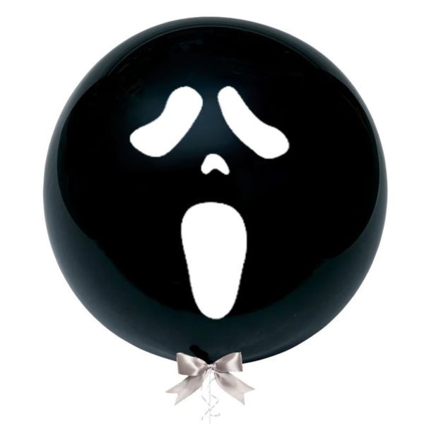 36 inch jumbo balloon ghost face black