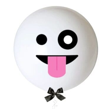 36 inch jumbo helium balloon white ghost