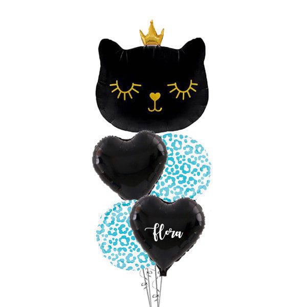 Black-Queen-Cat-Balloon-Bouquet