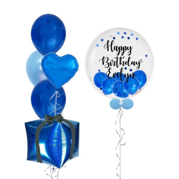 Blue LUXE balloon package