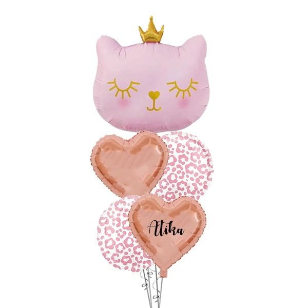 Pink-Queen-Cat-Balloon-Bouquet
