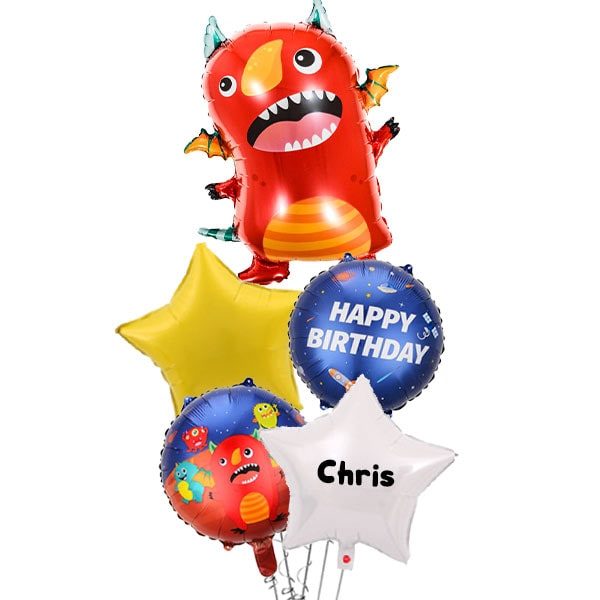 Red Flying Space Monster Balloon Bouquet