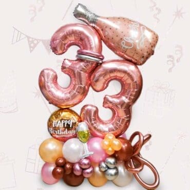 Champagne-Double-Digit-Deluxe-Balloon-Centerpiece
