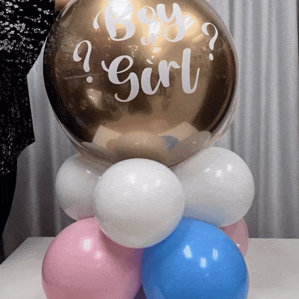 Gender Reveal Balloon Popping