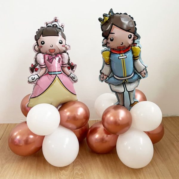 Table Balloon Centerpiece Prince and Princess
