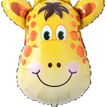 Adorable Animal Face Supershape Helium Balloon - Giraffe