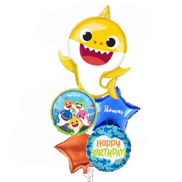 Baby Shark Birthday Balloon bouquet