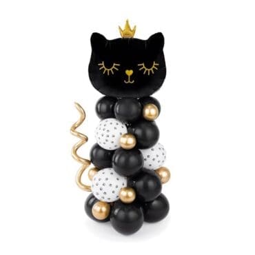 Black Cat Balloon Column