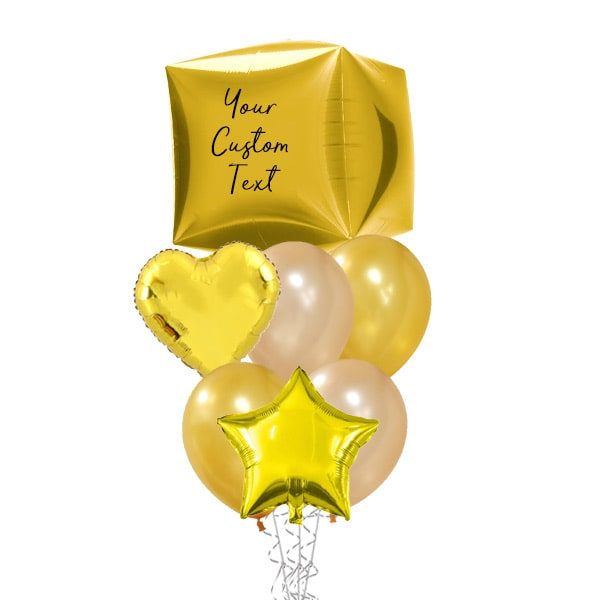Gold-Cube-Balloon-Bouquet