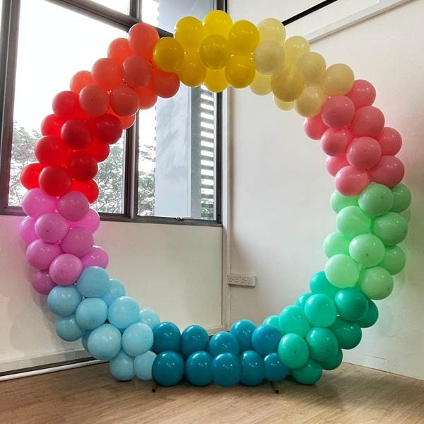 Rainbow Balloon Frame