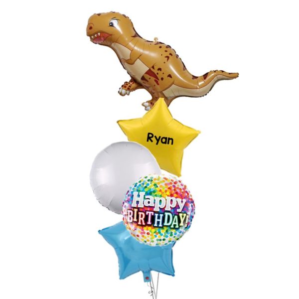 Baby-Tyrannosaur-Dinosaur-Balloon-Bouquet