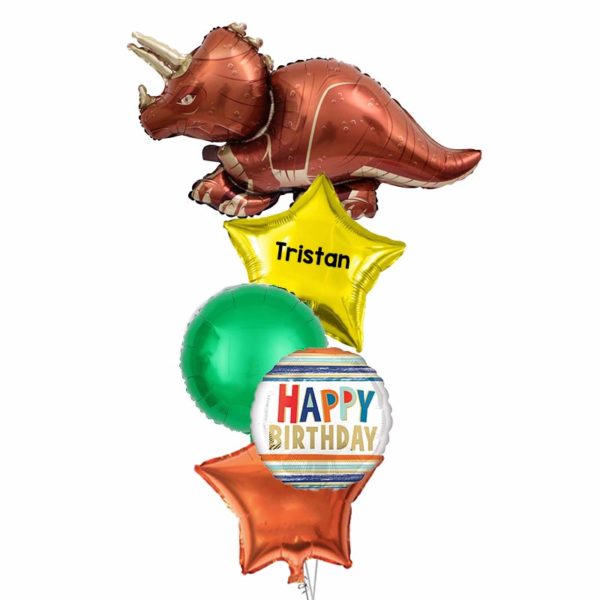 Triceratops-Dinosaur-Balloon-Bouquet