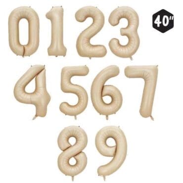 40 inch digit balloon latte