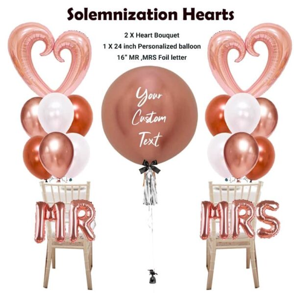 Solemnization Hearts Balloon
