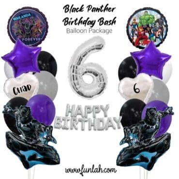 Black Panther Birthday Bash Balloon Package