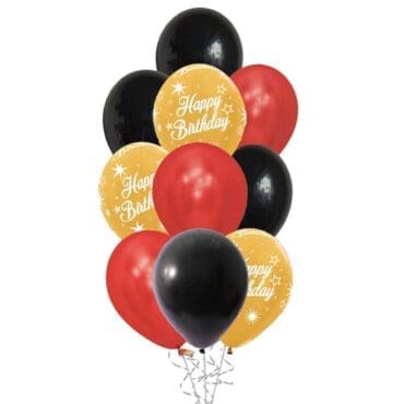 12" Czardas Birthday Balloon Bouquet