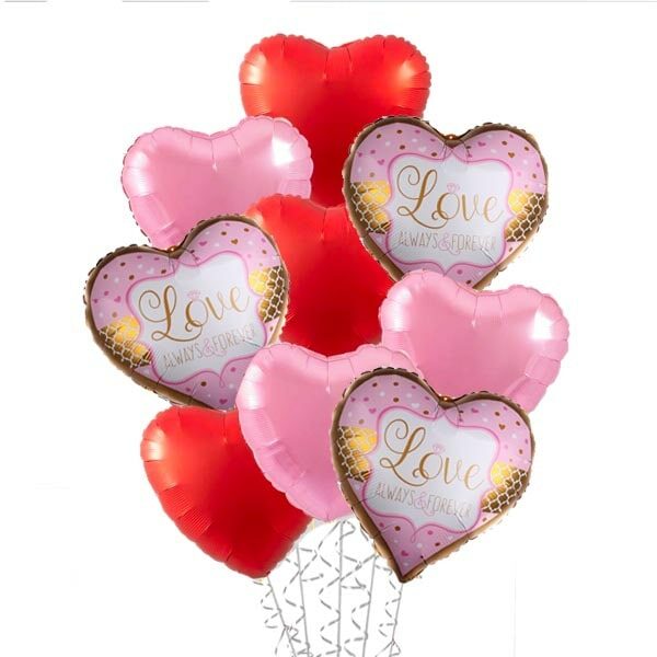 Multi Love Always and Forever Balloon Bouquet