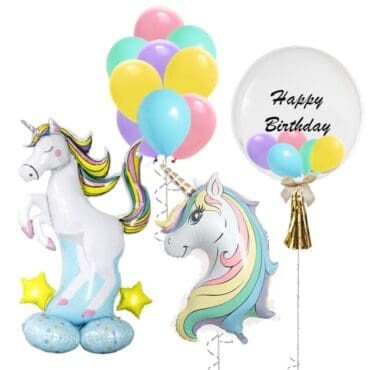 Pastel Unicorn Mega Balloon Package