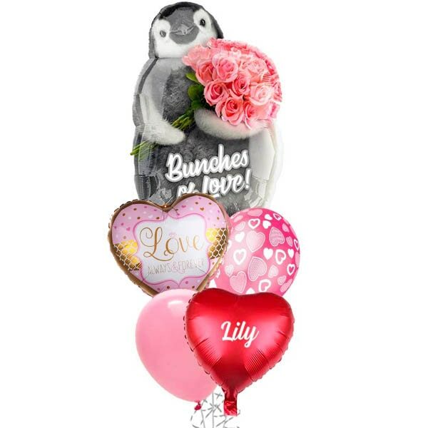 Penguin Love Balloon Bouquet