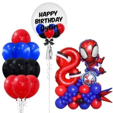 Spiderman Deluxe Celebrations Balloon Package
