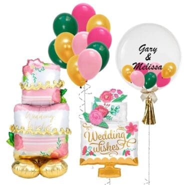 Wedding wishes mega balloon package