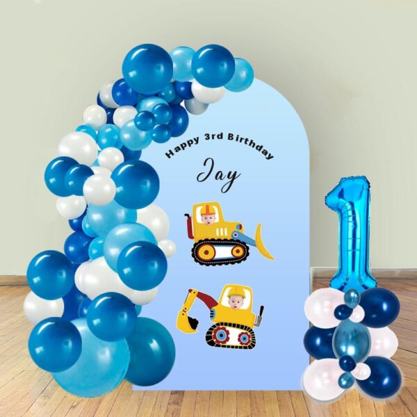 Customize Baby Board with Balloon Garland