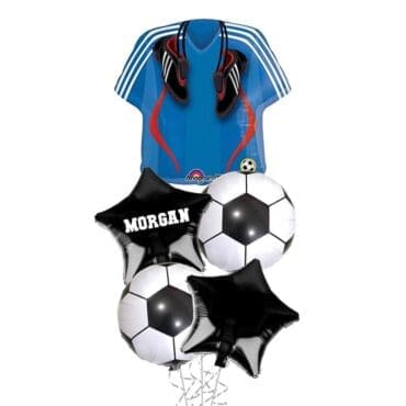 Soccer and Jersey Balloon Bouquet